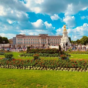 Palacio de Buckingham con vistas del jardín